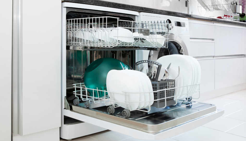 open dishwasher